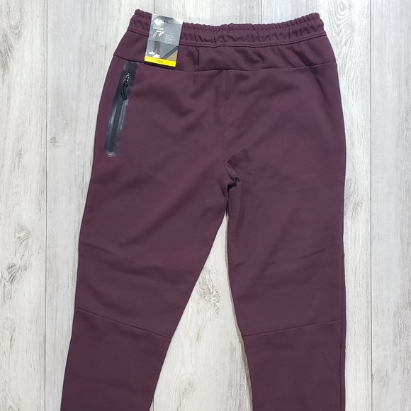 Pants Members Mark Mens Double Knit Stretch Zip Pocket Active Jogger